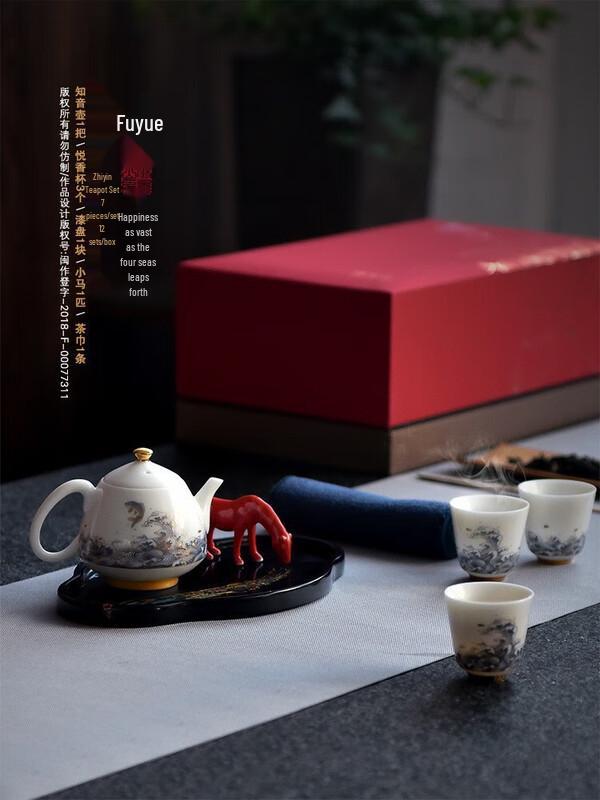 Dehua White Porcelain Kung Fu Tea Set