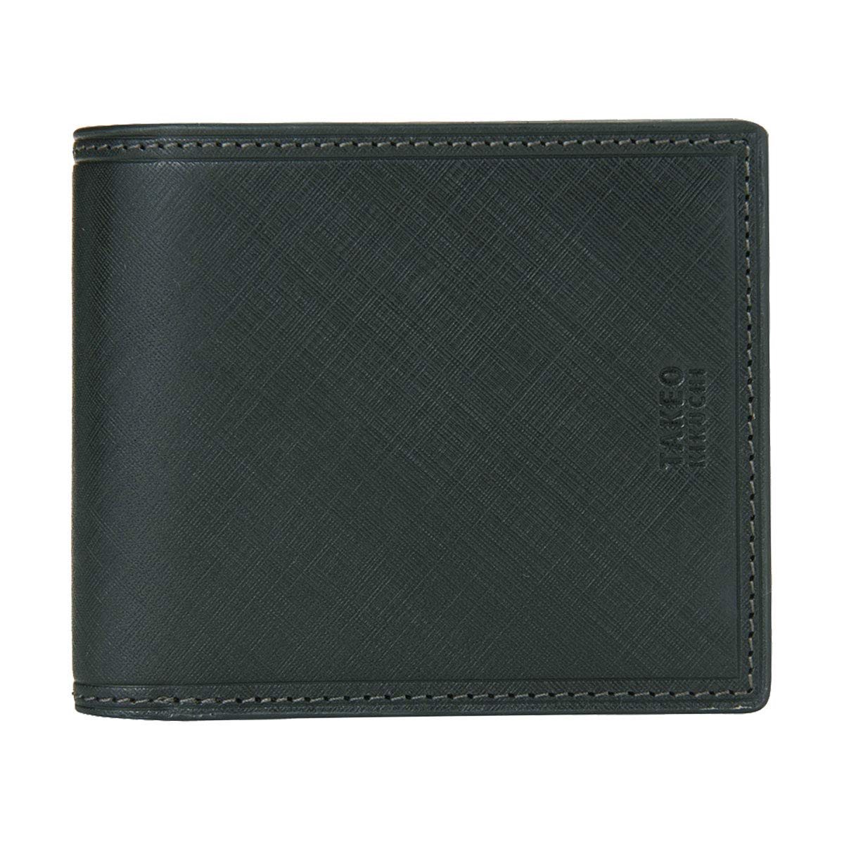 

Bifold Wallet Genuine Leather Sigma 727626 Cowhide Embossed Leather Green [Takeo Kikuchi] Men s [05]