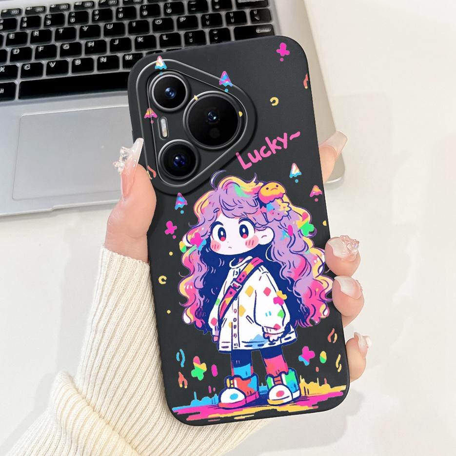 For Huawei Pura 70 Pro 5G Case Cute Cartoon Cover Shockproof Soft TPU Phone Cases For Huawei Pura 70 Pro Plus Pura70 Pro+ Fundas