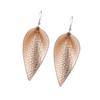 1 Pair Simple Water Drop Pendant Earrings Girl PU Leather Night Party Ear Studs Fashion Jewelry
