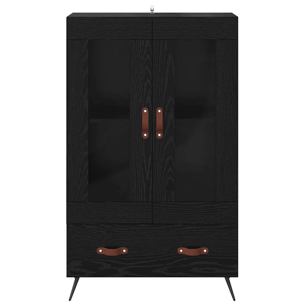 Highboard in Black Oak Look 69.5 x 31 x 115 cm