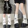 Womens Lolitas Knit Long Socks Star Leg Warmers Harajuku Japanese Style Booties Socks Winter Warm Ankle Heap Socks