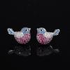 New Earring Accessories Magpie Brings Good News Cute Little Bird S925 Silver Needle Earrings Fashionable Commuting Versatile Women's