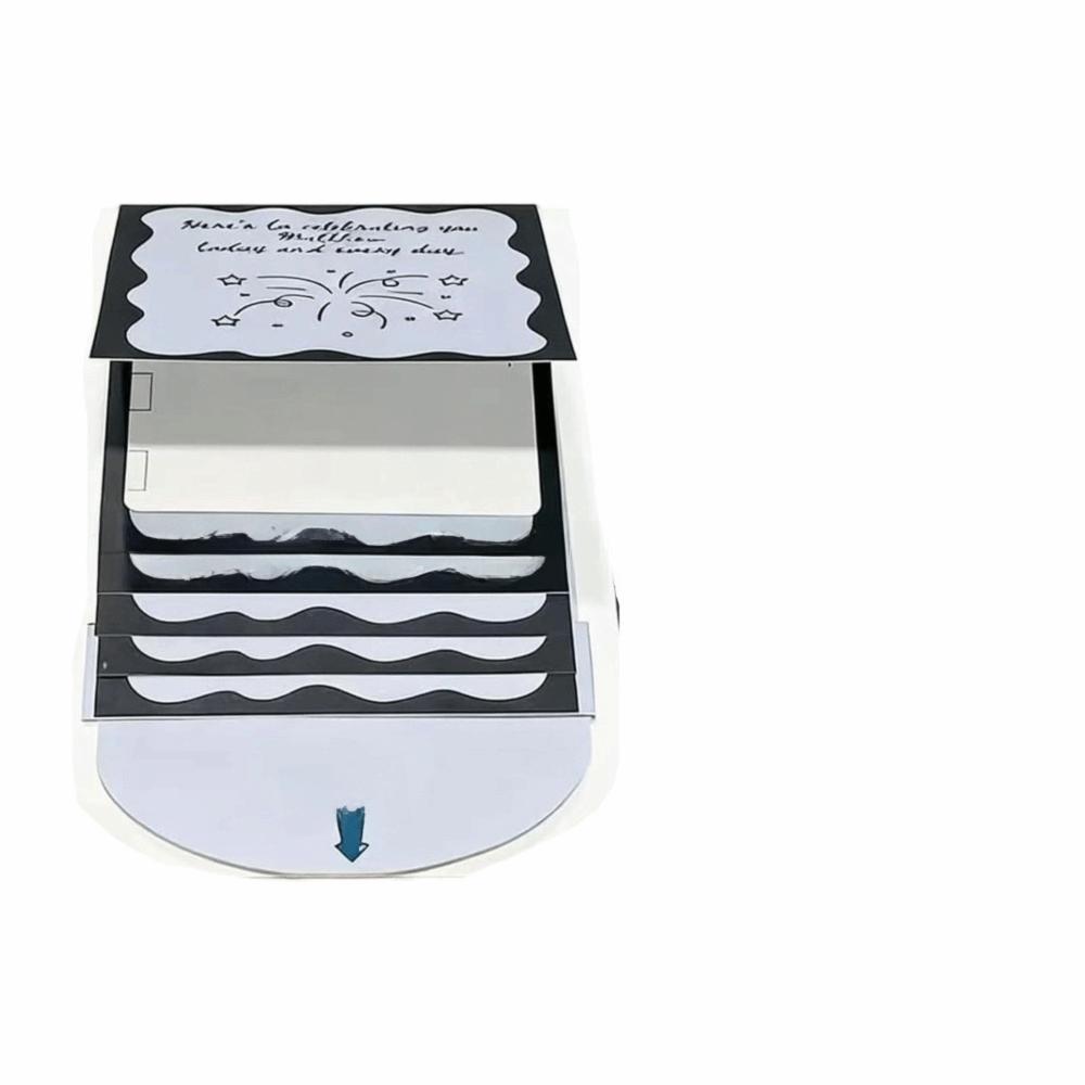 Waterfall Surprise Cards with Envelope Handmade Merry Xmas Gift Card Book