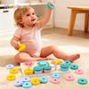 Montessori Wooden Color Shape Cognitive Classification Matching Game Hands-On Fine Motor Skill Game Fishing Toy For Todller Boys