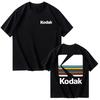Kodak Summer Brand Men T-shirt Cotton Solid Color Daily Graphic Print Casual Breathable Short Sleeve Top Tees Women Clothing