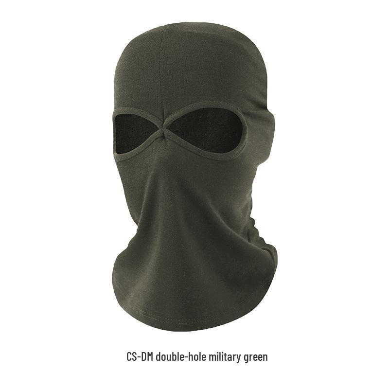 

Дышащая защита от УФ-лучей велосипедная маска для лица - Всесезонный хлопковый головной убор на все лицо One Size армия зеленый
