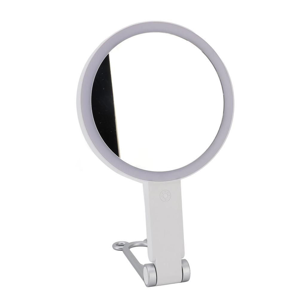 Travel Makeup Mirror with Light Double Sided 1X/5X Magnification Mirror Desktop Wall Mounted Handhel