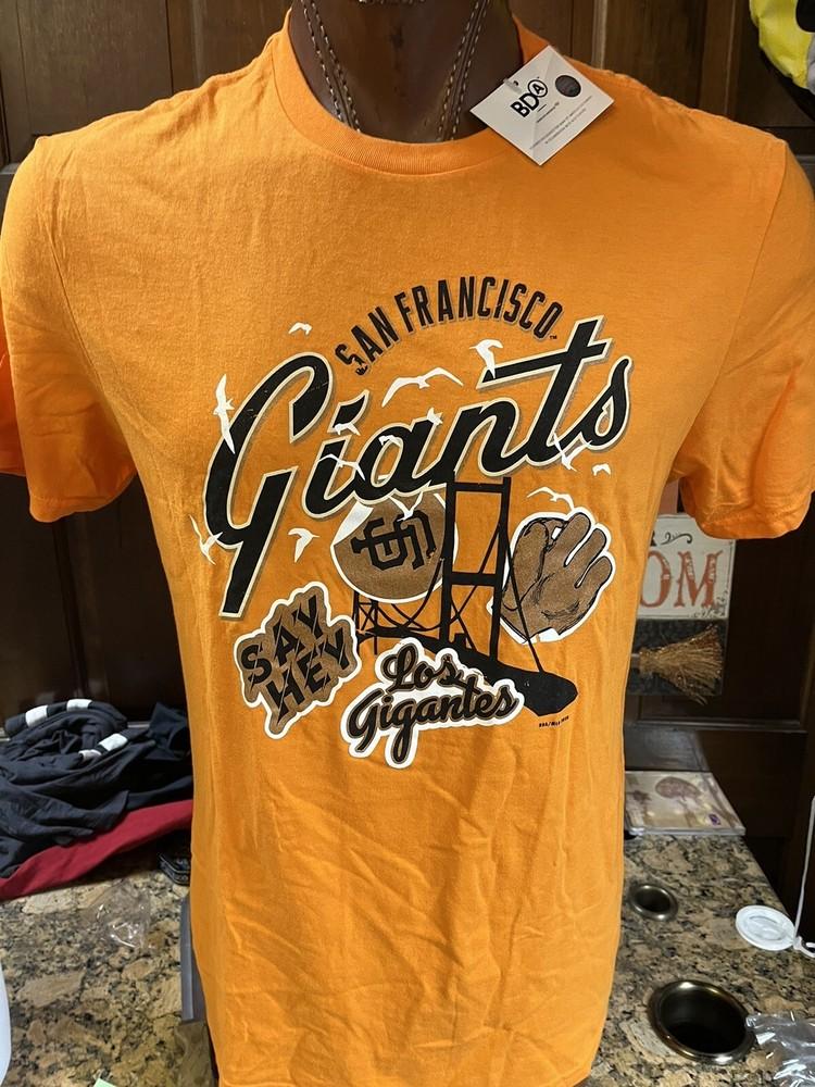 Сан-Франциско Джайентс Оранжевая Новая Большая Футболка Главная Лига Бейсбола Унисекс Футболка S