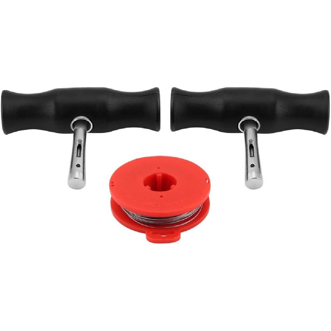 Windshield Removal Tools Kit, Universal Car Windshield Removal Tools Kit Windscreen Window Glass Cutting Wire W/Handles Line-type Broach for Car