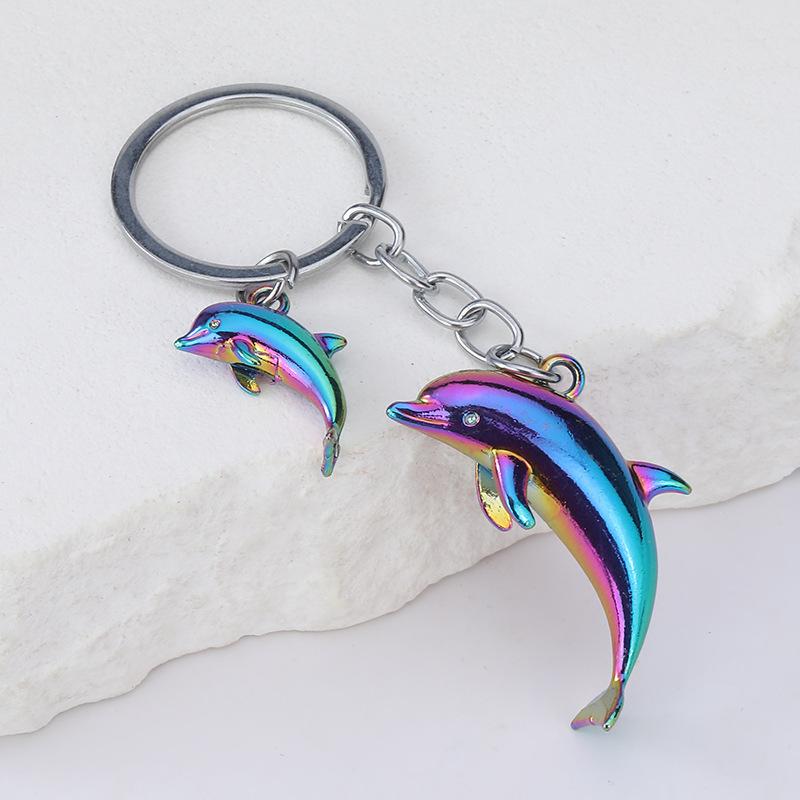 

Брелок из сплава Океанский дельфин 3D Детализированный Морской Ключи Сумки Украшение Подвеска Мини-подарок Брелок на животную тематику для женщин и мужчин 8 cm