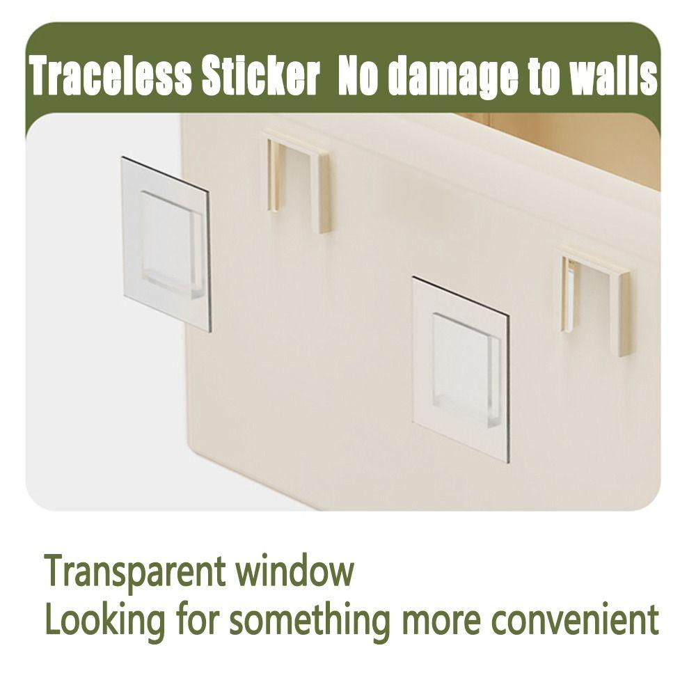 Creative Hanging Organizer Punch-free Toilet Storage Cabinet Dormitory Storage Box  Office Supplies