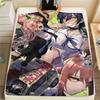 1PC Chainsaw Man Patterned Flannel Blanket Suitable For All Seasons For Home Decor Warmth And Comfort Gifts Holiday Present