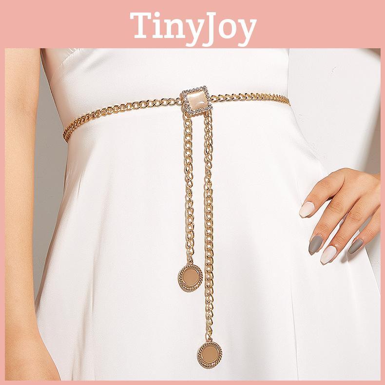 Pink Simulation Fashion Gemstone Decoration Women Casual Waist Chain Daily For