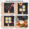 4 Cups Fried Egg Pan Nonstick Breakfast Pancake Pan Omelette Skillet Cookware Healthy Egg Frying Pan Plett Crepes Cooker Pan