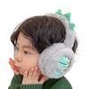 Dinosaur Plush Earmuffs Cartoon Pattern Ear Warmers Warm Winter Ear Protecting for Cold Weather
