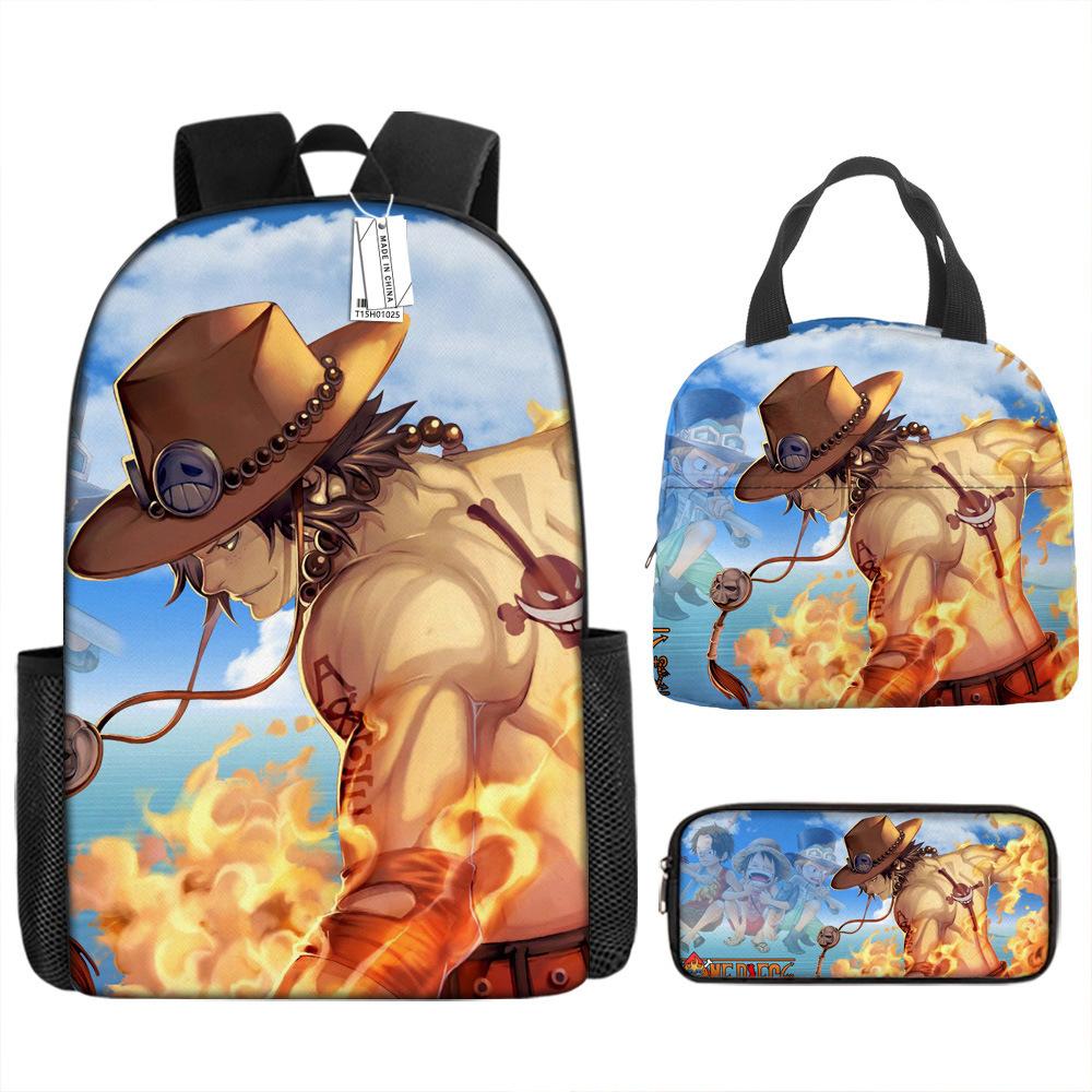 

ONE PIECE one piece шкільний рюкзак Рюкзак Луффі Учні початкової та середньої школи Рюкзак великої місткості Дитяча сумка для обіду 15 backpack