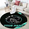 Custom Name,AFC Ajax pattern round rug,Carpet Rug for Living Room Bedroom Playroom ,Non-slip Floor Mat,Holiday Gifts and Birthday Gifts.
