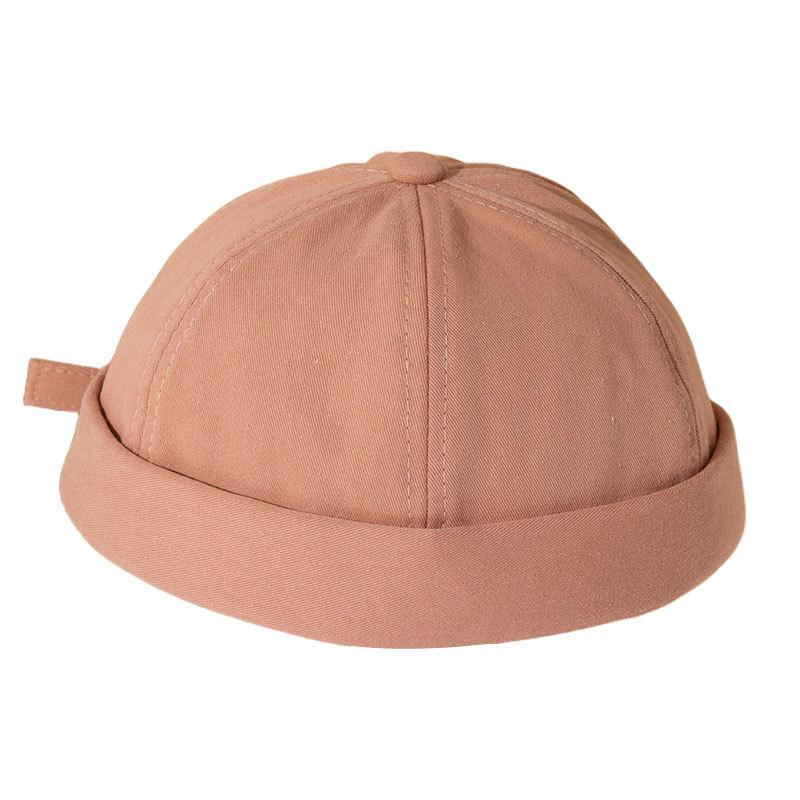 Vintage Men's Summer Cotton Brimless Skullies Cap Street Portable Docker Hats Multipurpose Beanie Hat Hip Hop Hats Japanese INS