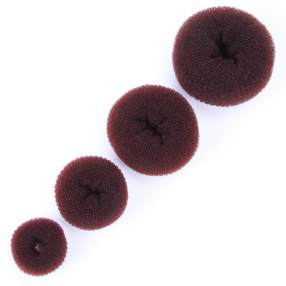 Hair Donut Bun Maker - Nylon Hairstyling Tool for Easy Bun and Flower Bud Hairstyles