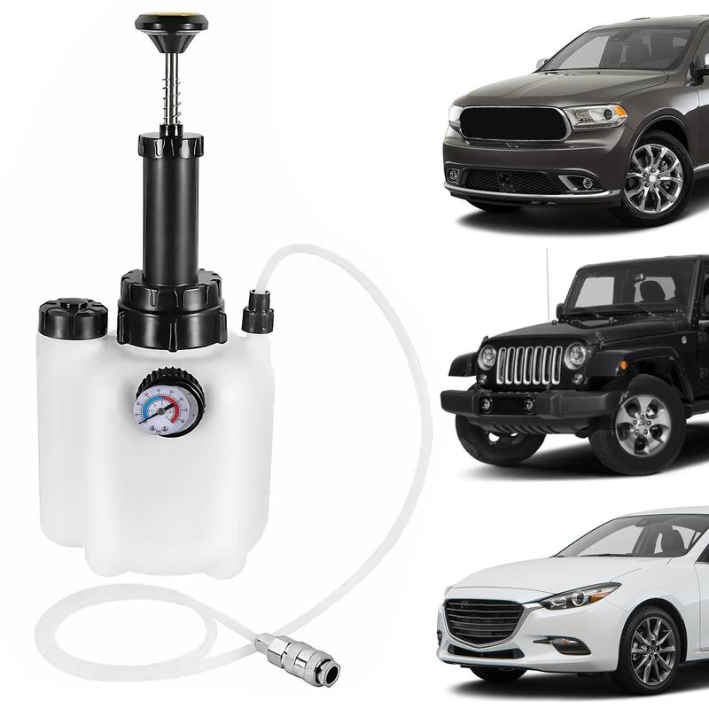 

Brake Bleeder Kit with 3L Pressure Pump 1L Waste Bottle & 4 Upgraded Adapters Manual Brake Fluid Bleeder Tool for Most Vehicles