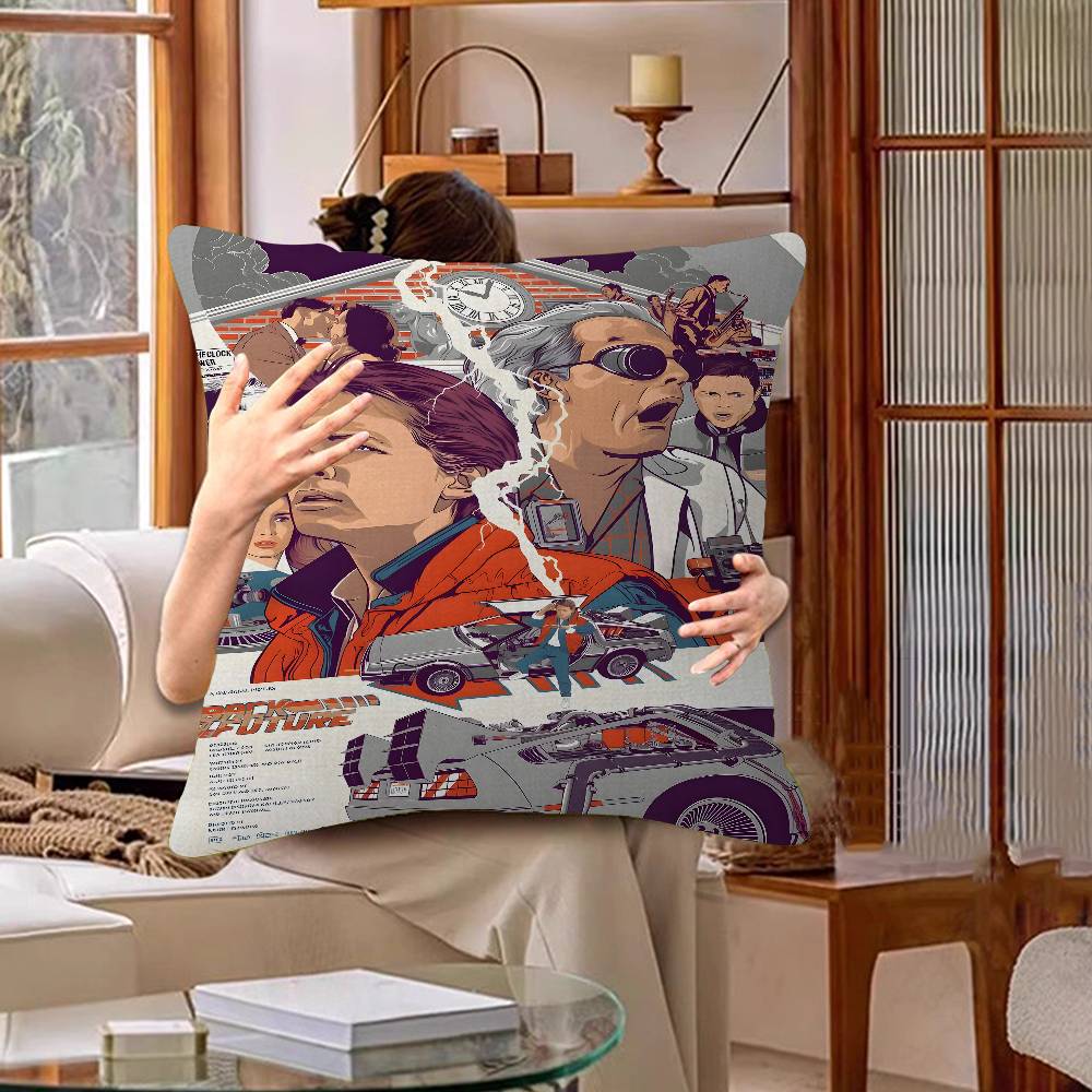 Movie BBack To The Future Cushion Cover Decorative Pillow Sofa Home Decor case pillow cases