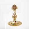 Pre-owned Vivienne Westwood Orb Gold Earrings/j67-1