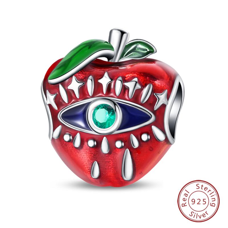100% 925 Sterling Silver Red Color Series Heart Shape Charms Beads Fit Qikaola 925 Bracelets Lucky Jewelry Gifts