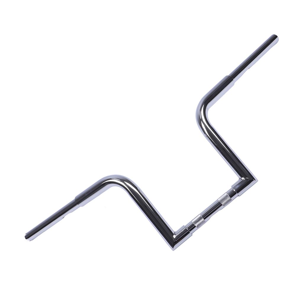 Stainless Steel Universal Drag Z Bars Fit for Motorcycles with 25 MM Handlebars(Chromed Silver)