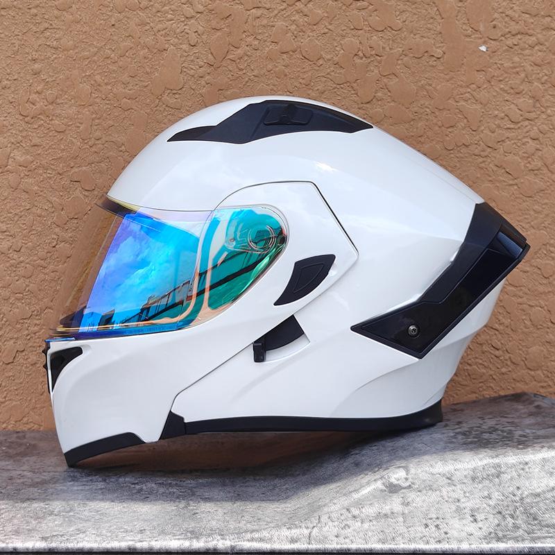 New motorcycle helmet men's face helmet women's locomotive full helmet summer double lens universal in all seasons