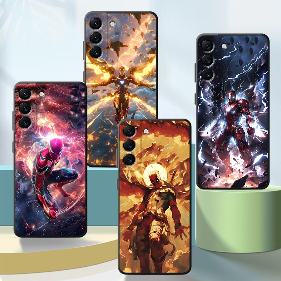 Marvel Lightning Iron Man Phone Cover Case for Samsung Galaxy A57 A53 A35 A52 A36 A24 A55 A32 A25 A23 A73 A51 A37 A22 A26 A71