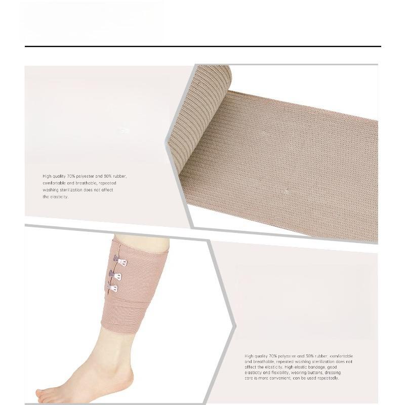 Hoch elastisches Reiskorn-Graues Verbandtuch, Hautfarbenes Hoch elastisches Gummi-Verbandtuch Sport-Schutz-Fußgelenkbandage