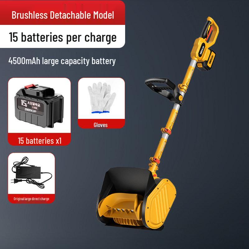 Cordless Electric Snow Sweeper - Compact Lithium Battery Snow Shovel