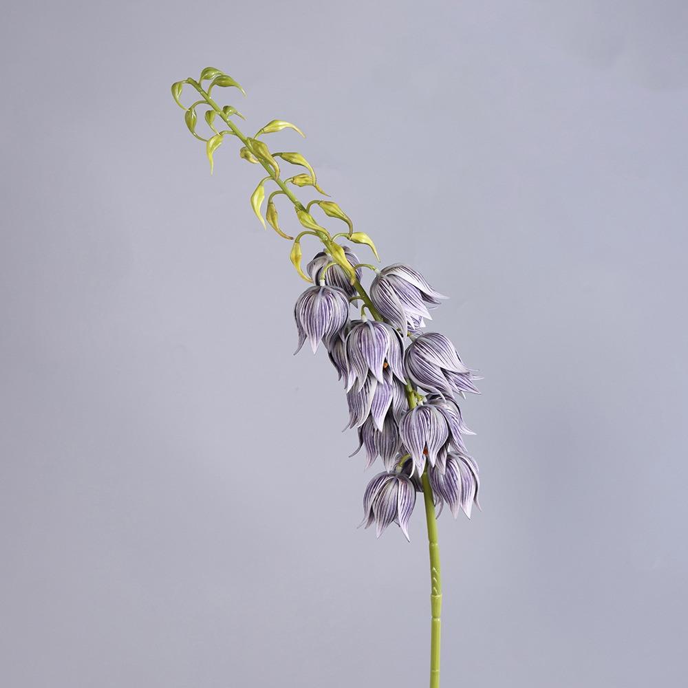 Bell Shaped Yucca Flower Branch Plastic Hanging Bell Flower Bell Orchid Stem  Event Decoration фиолетовый