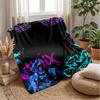 Graffiti LOLPrinted Flannel Blanket Cozy Skin-Friendly Warm Throw for Couch Bed Indoor Daily Use