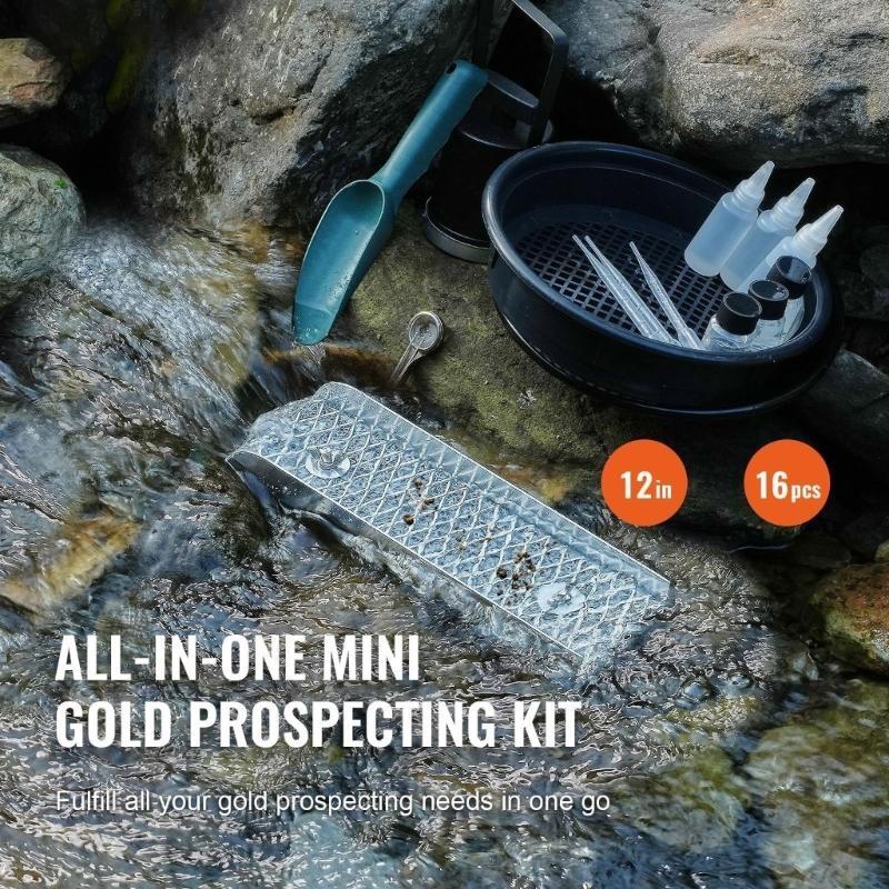 Transportable Aluminum Mixture Sluice Box Set For Efficient River Gold Prospecting And Mining M4YD China Mainland