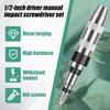 1/2" Hand Impact Screwdriver Driver Bit Set Manual Impact Driver Impact Screwdriver Set Rusted Fasteners Bolts Removal Tool