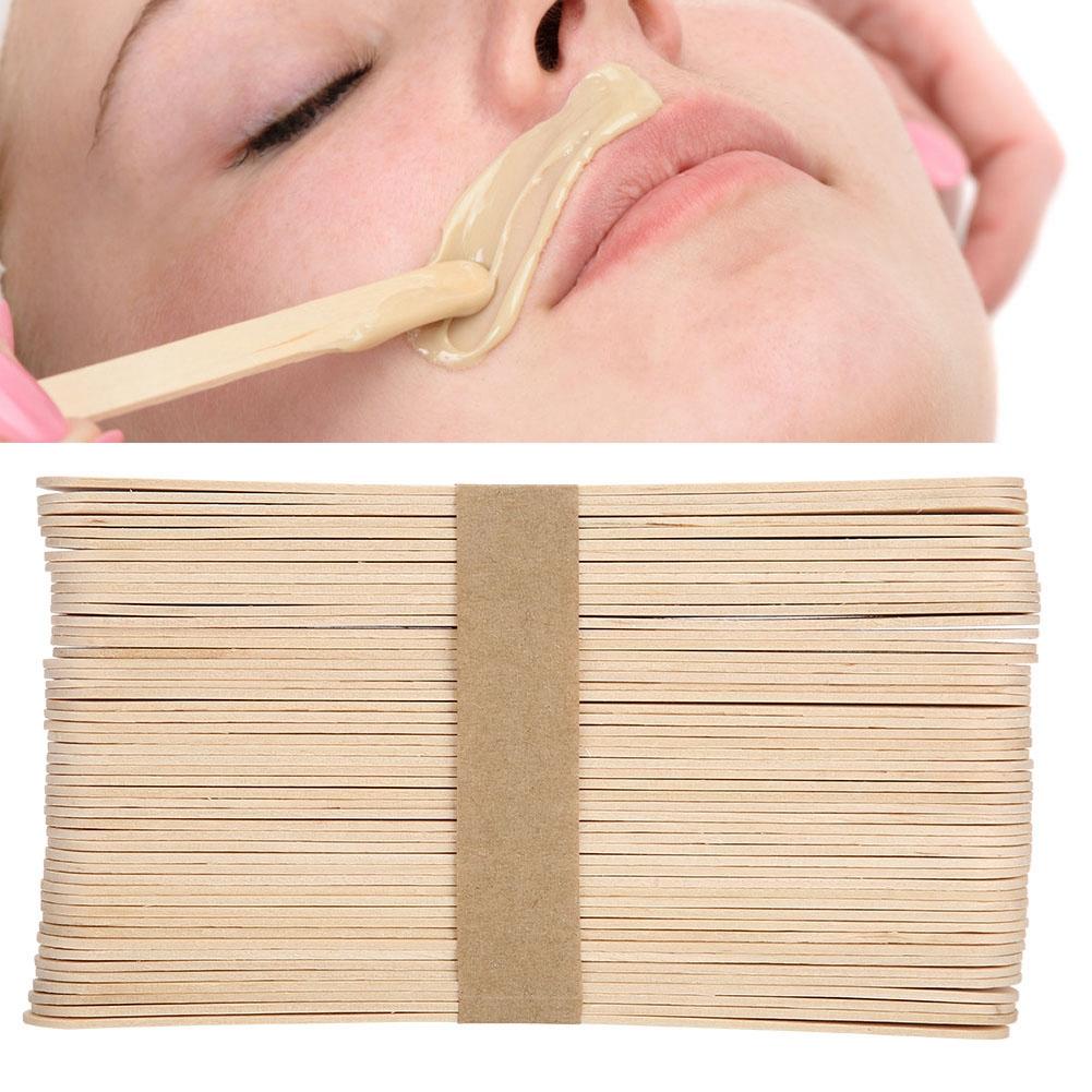 Wooden Disposable Epilation Wax Tool Hair Ice Cream Mask Removal Stick