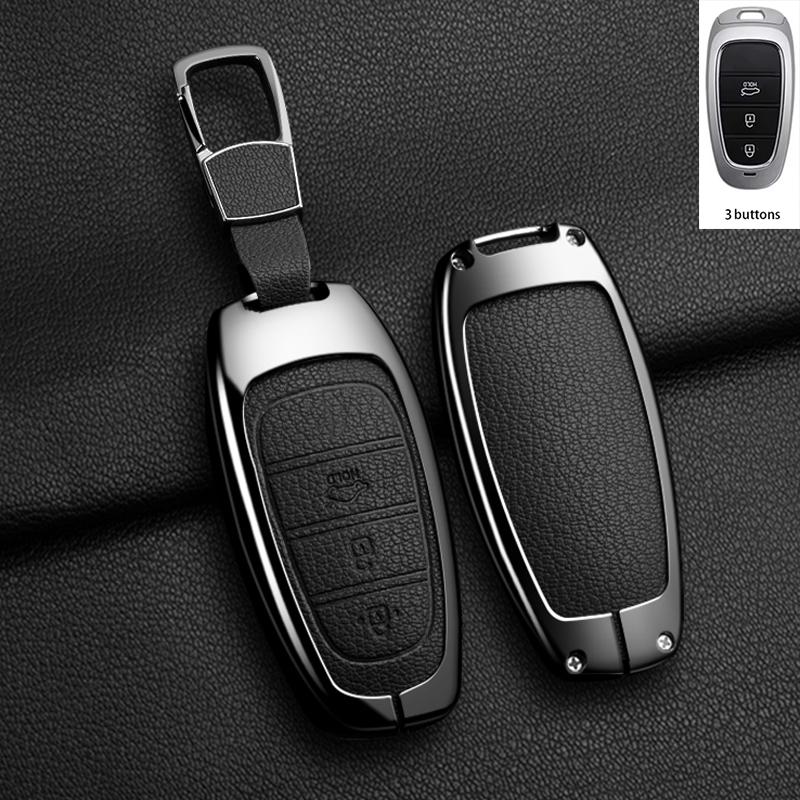 Car Key Case Cover For Hyundai Sonata Sel Ev 6 8 Ioniq 5 Nexo Tucson Sonata Grandeur Sonata Metal Protection Shell