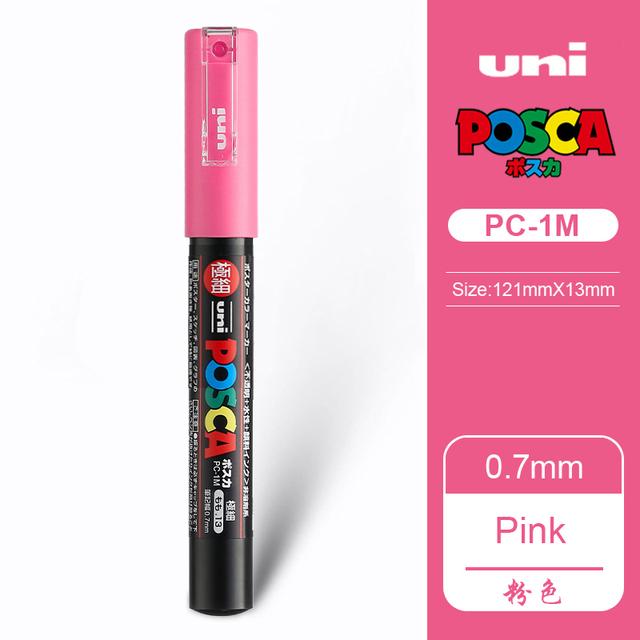 Uni POSCA Marker Farbstift, 39 Farben PC-5M/44 PC-3M/36 PC-1M, Acryl Steinmalerei Zeichnen Graffitti Marker Kunstbedarf