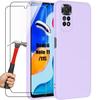 Telefona vāciņš - Xiaomi - Redmi Note 11/11S - Matēts silikons - Triecienizturīgs - Violets