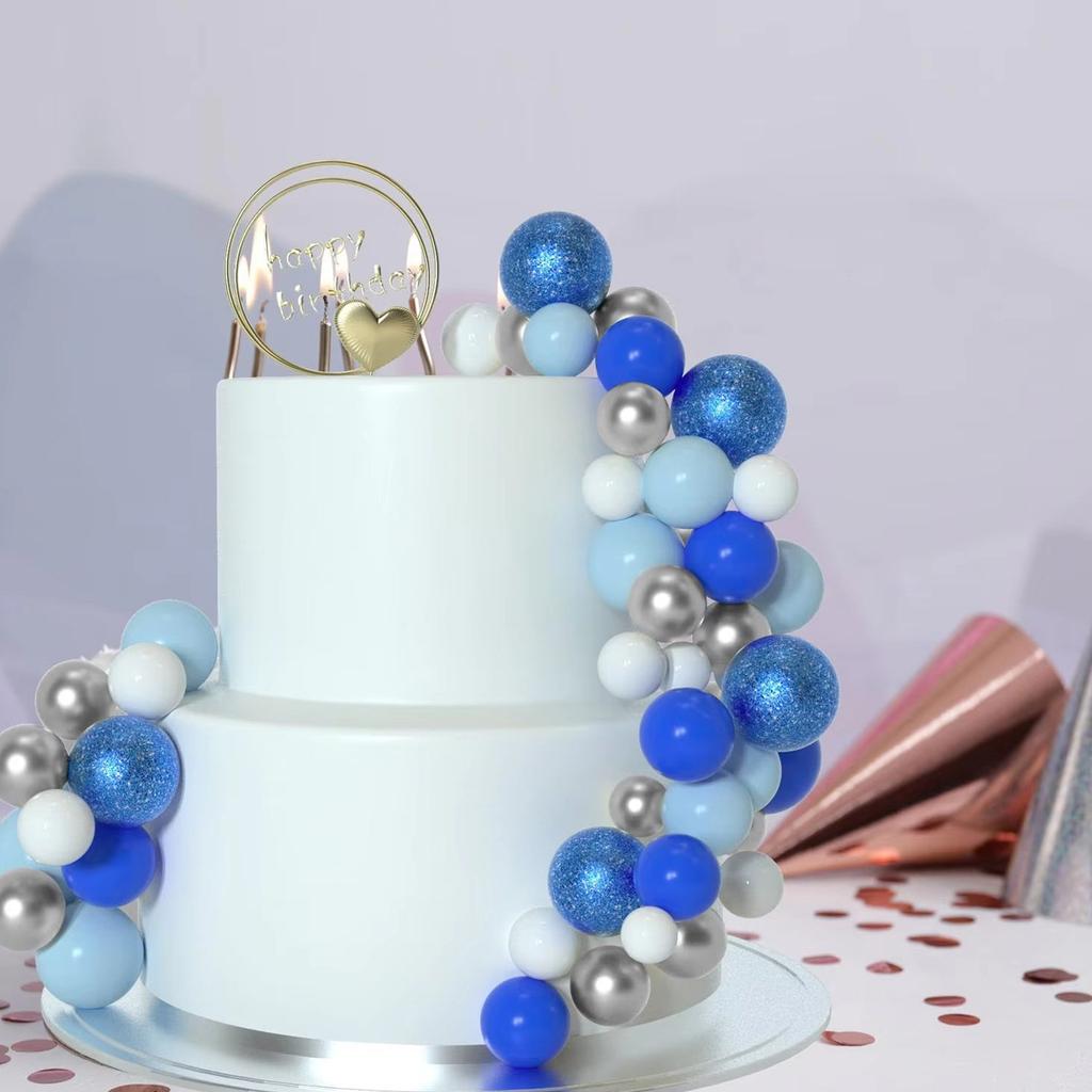 Set Decorare Tort 50 Bucăți Toppere Rotunde Decorative Alegeuri Decorative pentru Aperitive Decorațiuni Tort pentru Petrecere Potrivite pentru Ocazie de Festival