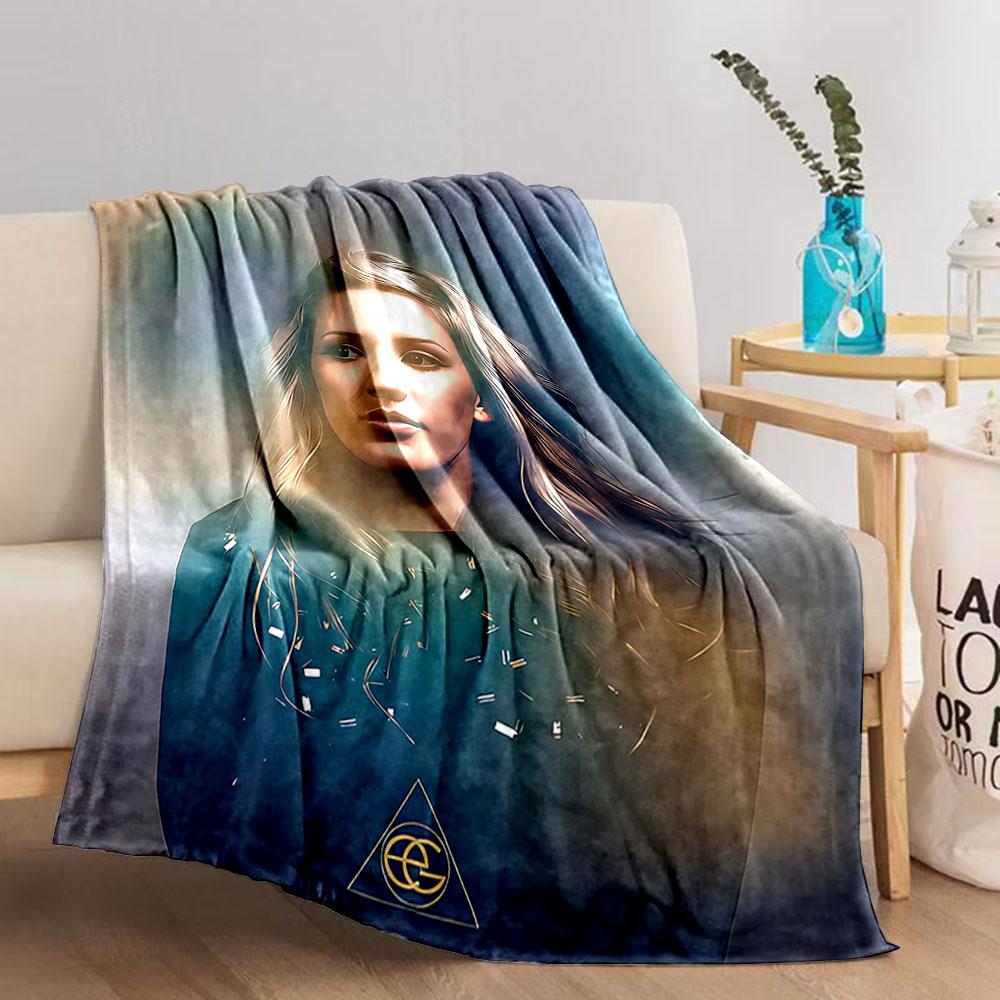 Artistic Portrait Blanket for all seasons blanket lunch break throw gift