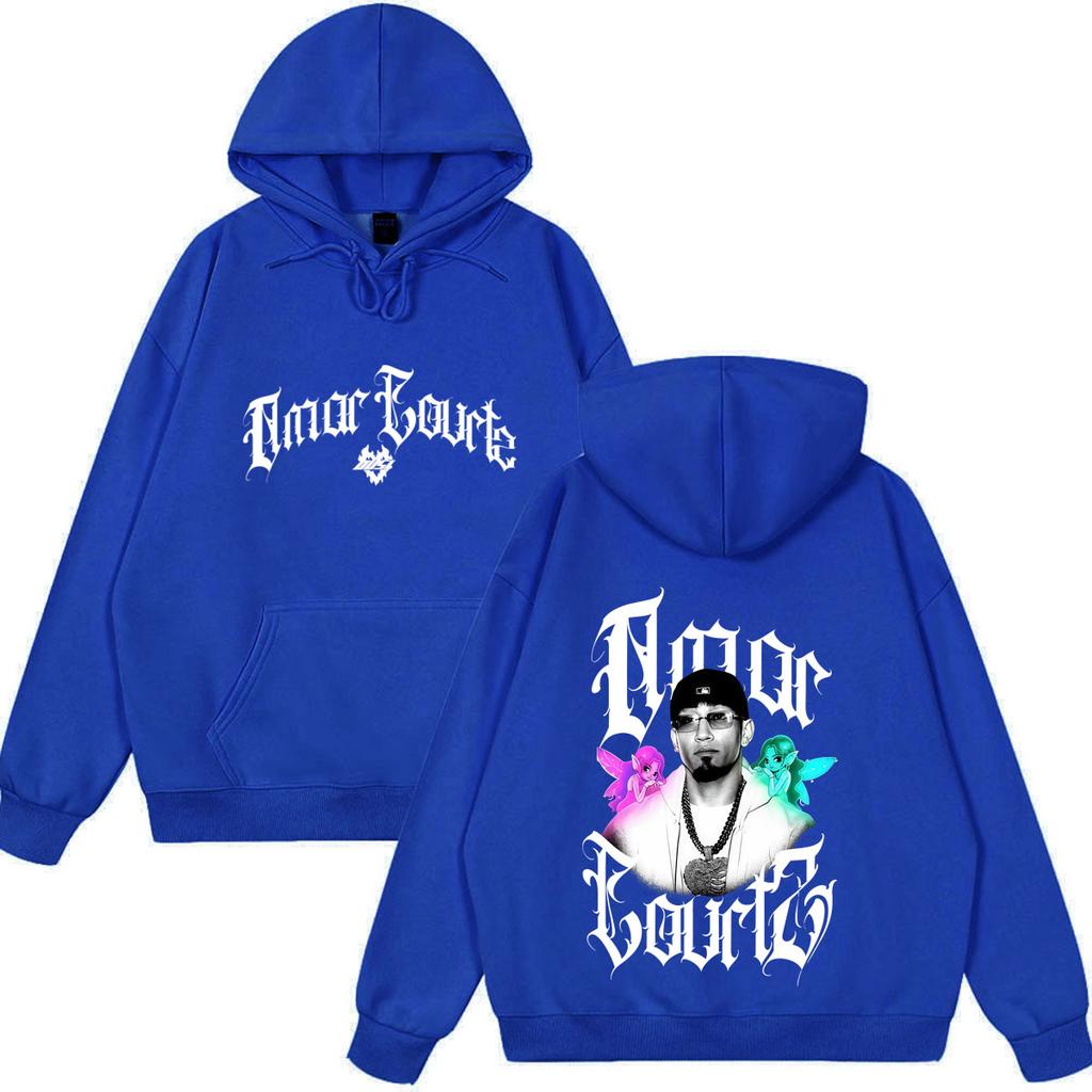 Omar Courtz Por Si Manana No Estoy 2026 Tour Print Hoodie Unisex Fashion Sweatshirt Winter Casual Gothic Punk Sweatshirt