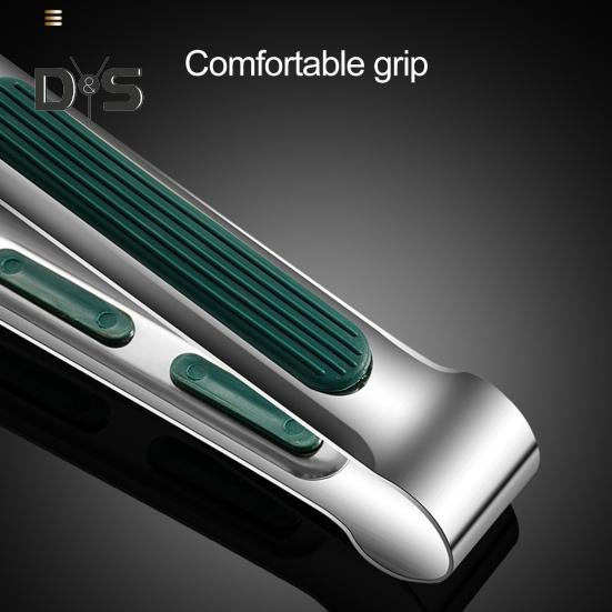 Thick Meat Tongs Silicone Handle Convenient Food Grade BBQ Tongs