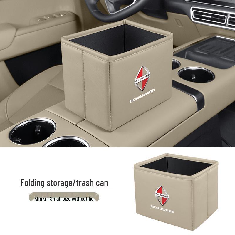 Borgward BX Series Car Storage and Folding Trash Can Box