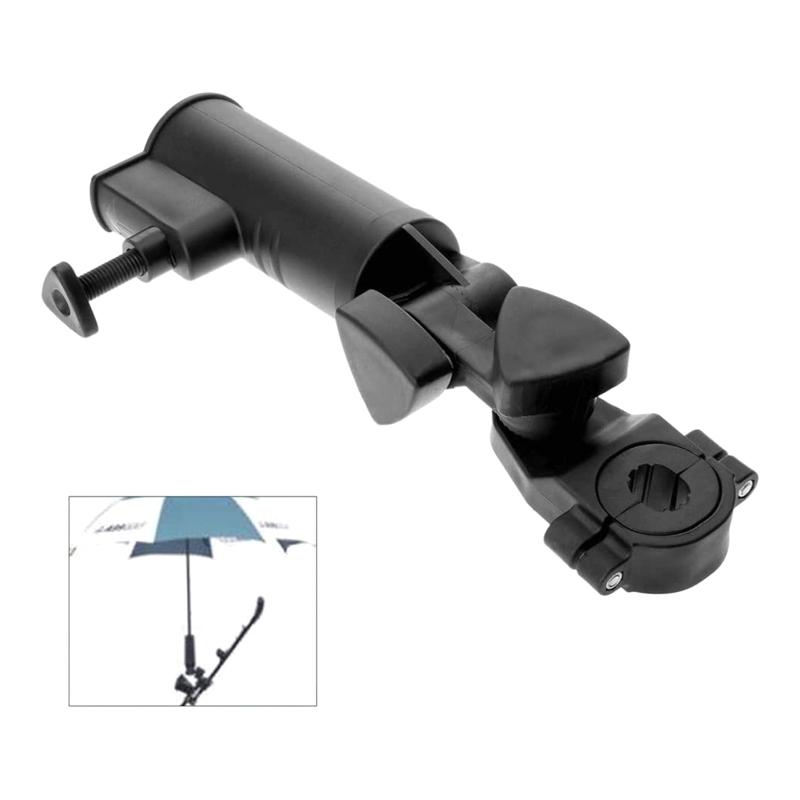 Golf Push Cart Adjustable Umbrella Clip Mounting Bracket for Stroller Wheelchair