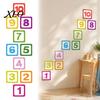 Zahlen Wandaufkleber Hüpfspiel Bodenaufkleber, 1-10 Selbstklebender Aufkleber, Klassenzimmer Aufkleber PVC Wasserdicht für Zuhause Kindergarten