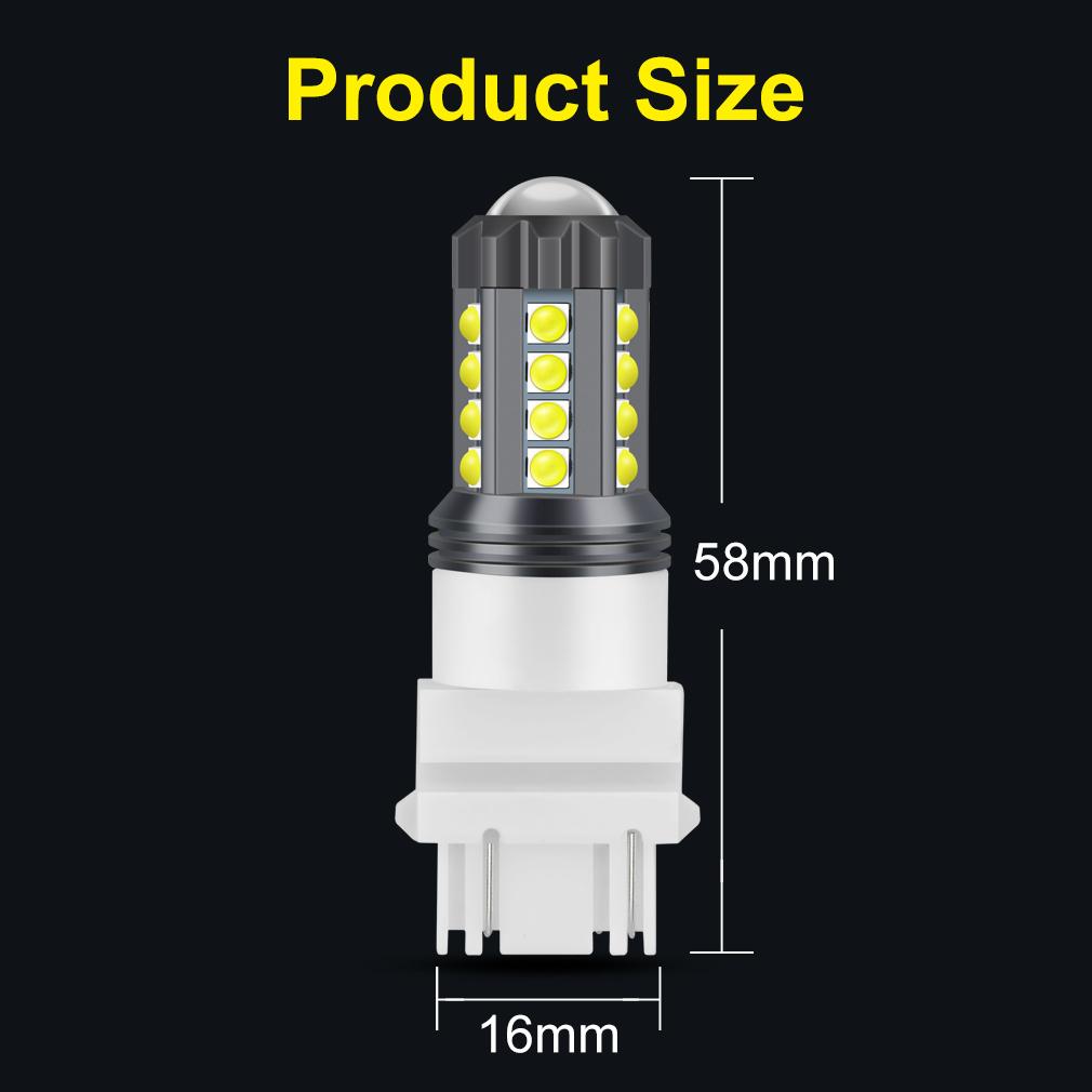 

1Pc Super Bright 1156 P21W LED Bulb Reverse Light 23SMD 3030 BA15S T25 3157 P27/7W Backup Lamp 6500K White 3157 T25 P27/7W