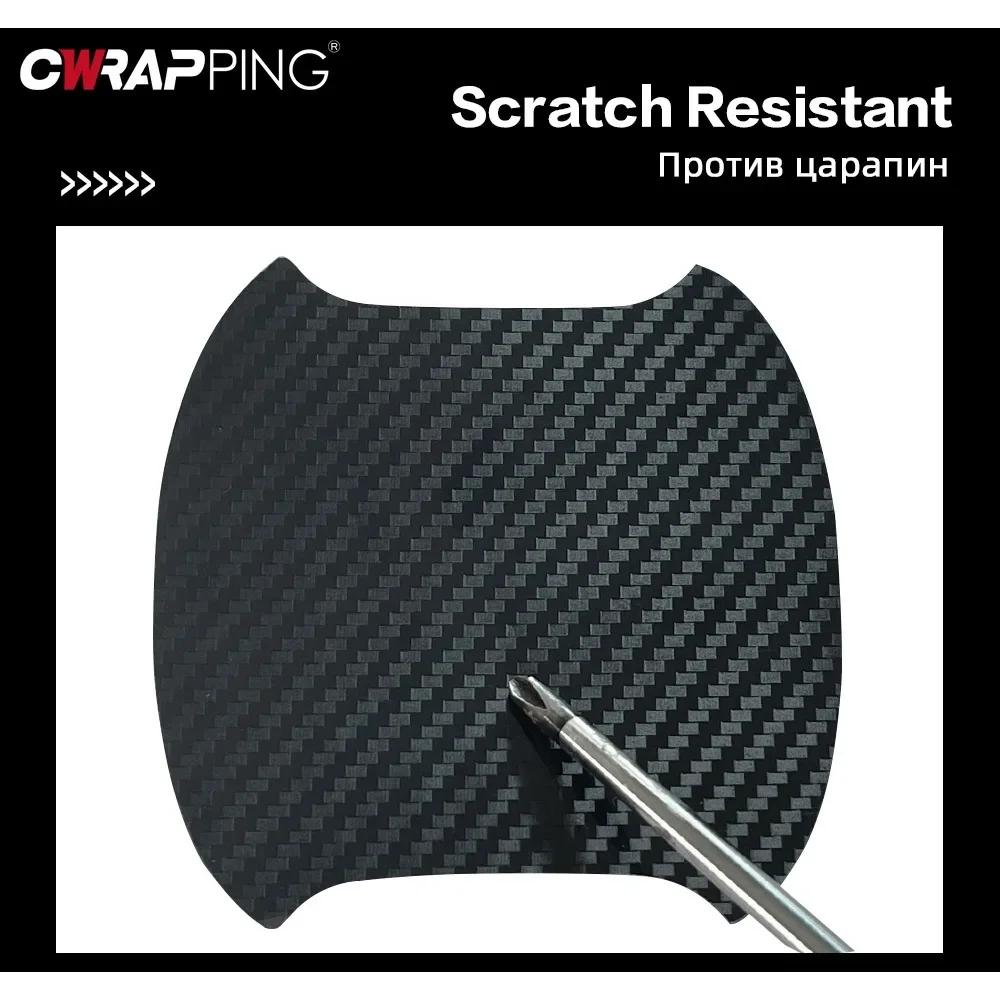 30x127cm Car 3D Carbon Fiber Vinyl Wrap Sticker with Scraper Waterproof Protection Film for Auto Exterior Change Color Stickers